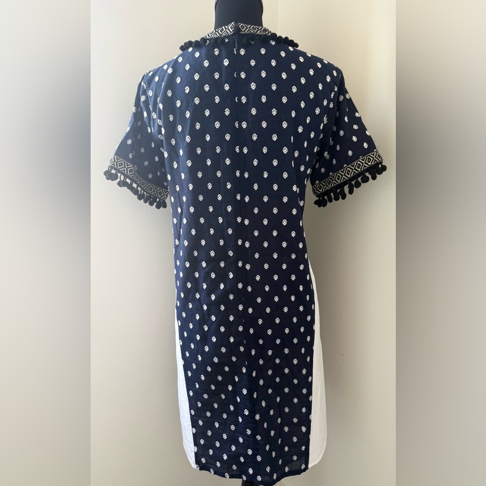 English Factory Navy and White Dress - Picture 4 of 7